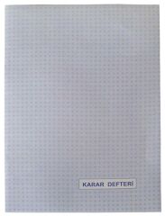DILMAN KARAR DEFTERI KARTON KAPAK NUMARALI 40 YP