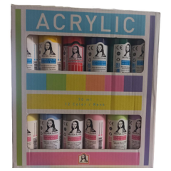 SUDOR AKRILIK BOYA12x70ML SET CHALK NORM SD150-X15