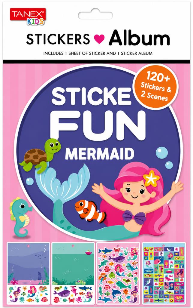 TANEX STICKER TNX-25475 MINIK DENIZ KIZI 120 LI