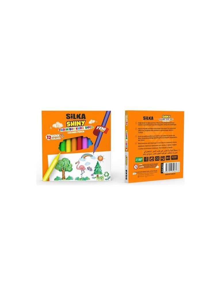 SILKA SHINY YARIM BOY KURU BOYA 12 RENK (627)