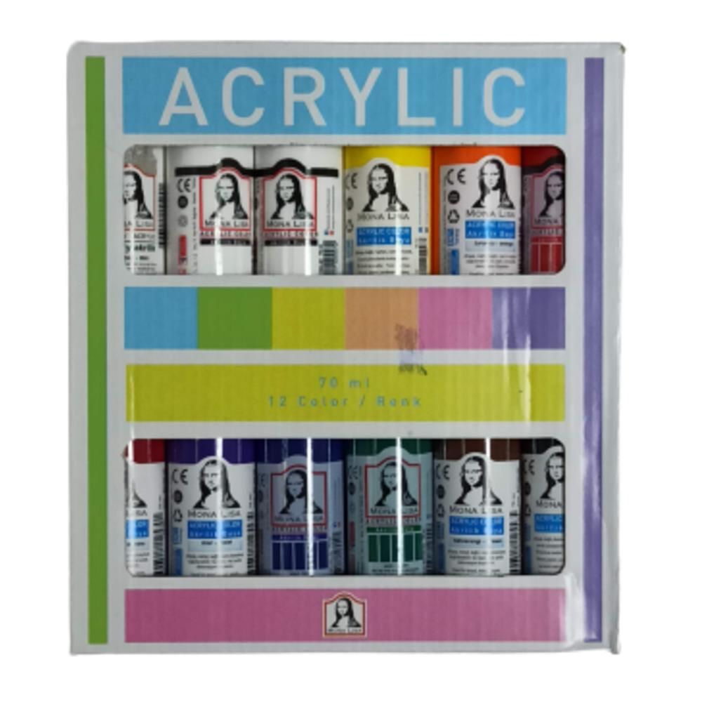 SUDOR AKRILIK BOYA 12x70ML SET EXTRA BEYA SD150X14