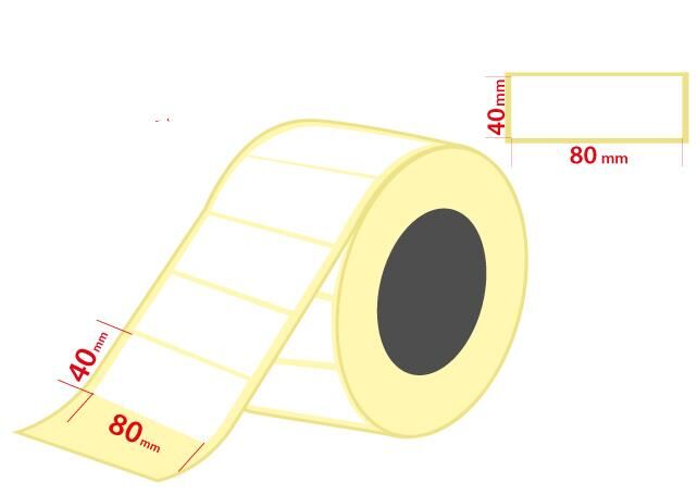 ERMET TERMAL ETIKET RULOSU 40X80 1000 LI