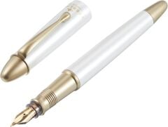 STEELPEN PEARL BEYAZ DOLMAKALEM+TUKENMEZ SET(4590)