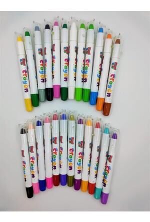 KRAF KIDS PASTEL BOYA SILKY CRAYON 24 LU KK505
