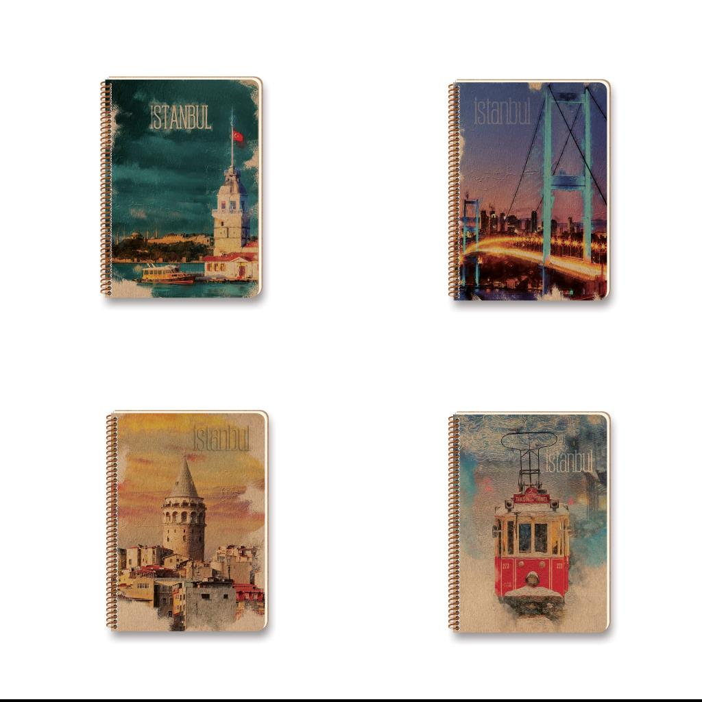 KESKIN DEFTER A5 IST.SPR.KRF.KAP.60YP.CIZGILI 4116