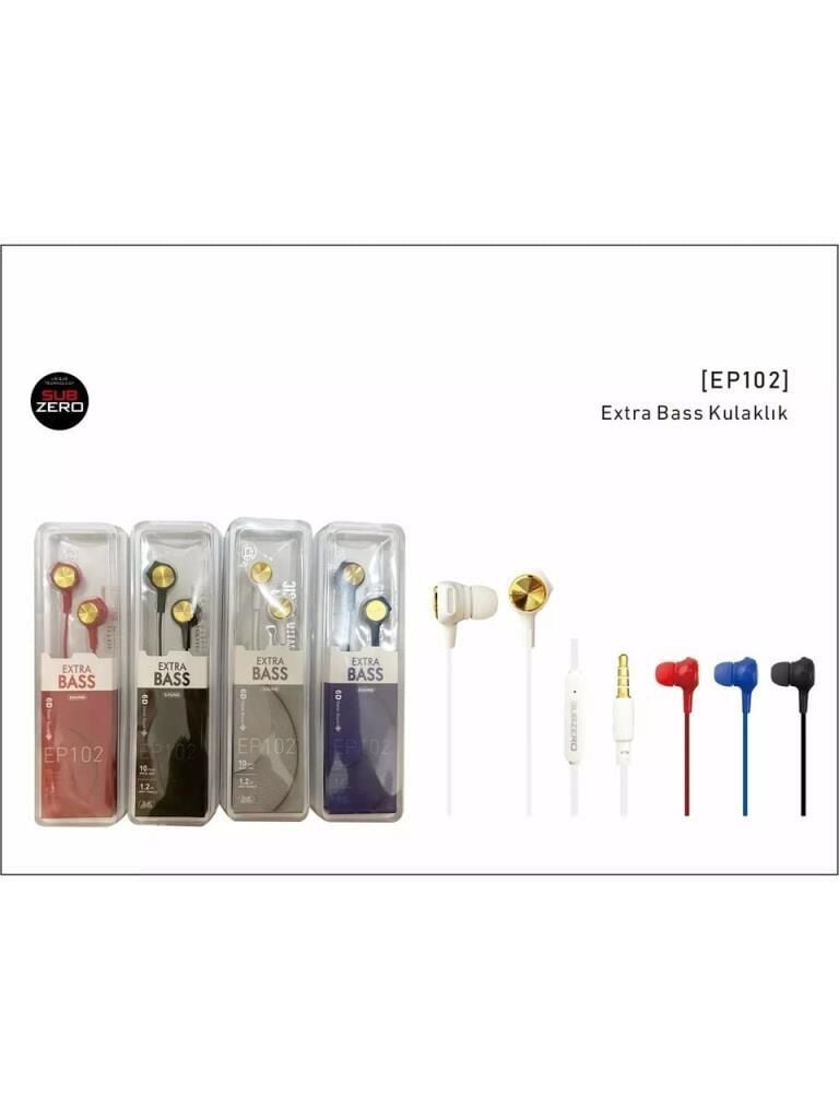 SUBZERO EP102 EXTRA BASS MIKROFONLU KULAKLIK