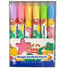 MIKRO MK-614-24 DAMGALI FOSFORLU KALEM 6 LI