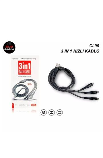 SUBZERO CL99 3IN1 SARJ KABLOSU 66w SALISE GOSTERIR