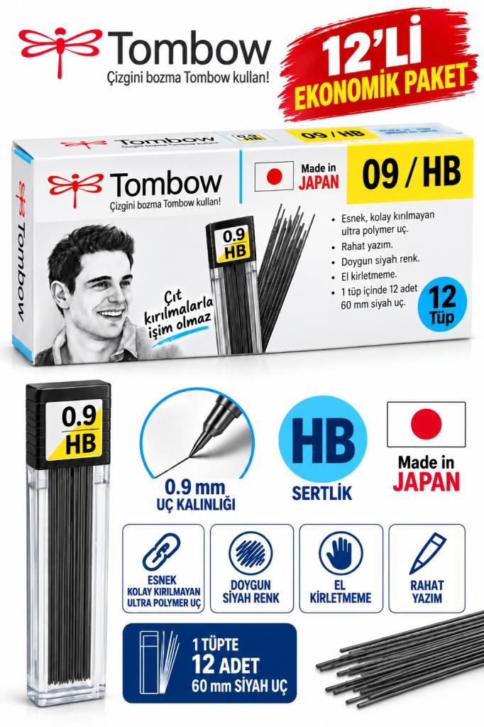 TOMBOW MIN 09 HB 12 LI KUTU