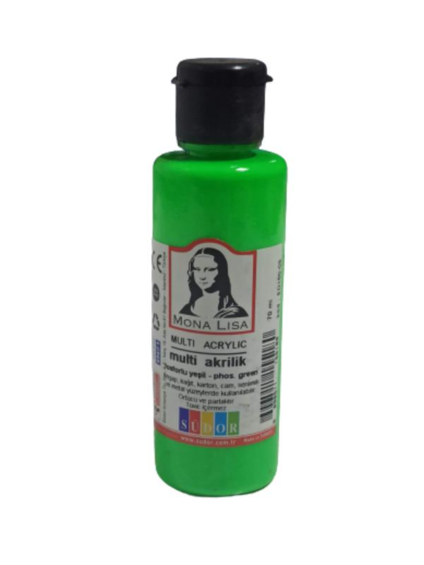 MONA LISA AKRILIK BOYA 70 ml FOS.YESIL (SD160-08)