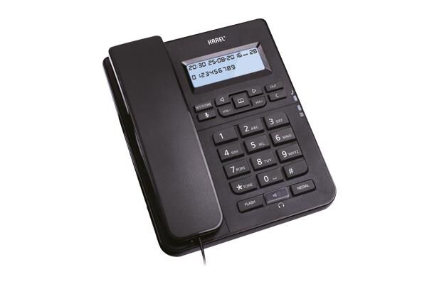 KAREL TM145  MASAUSTU EKRANLI SIYAH TELEFON