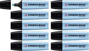 STABILO BOSS FOSFORLU KALEM  MAVI 10 LU (70/31)
