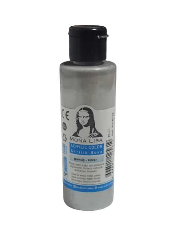 MONA LISA AKRILIK BOYA 70 ml GUMUS (SD160-03)