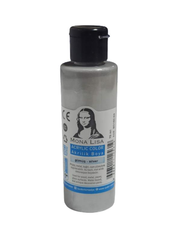 MONA LISA AKRILIK BOYA 70 ml GUMUS (SD160-03)