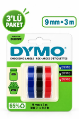 DYMO KABARTMA SERIT 9mmx3my 3 LU S/M/K S0847750