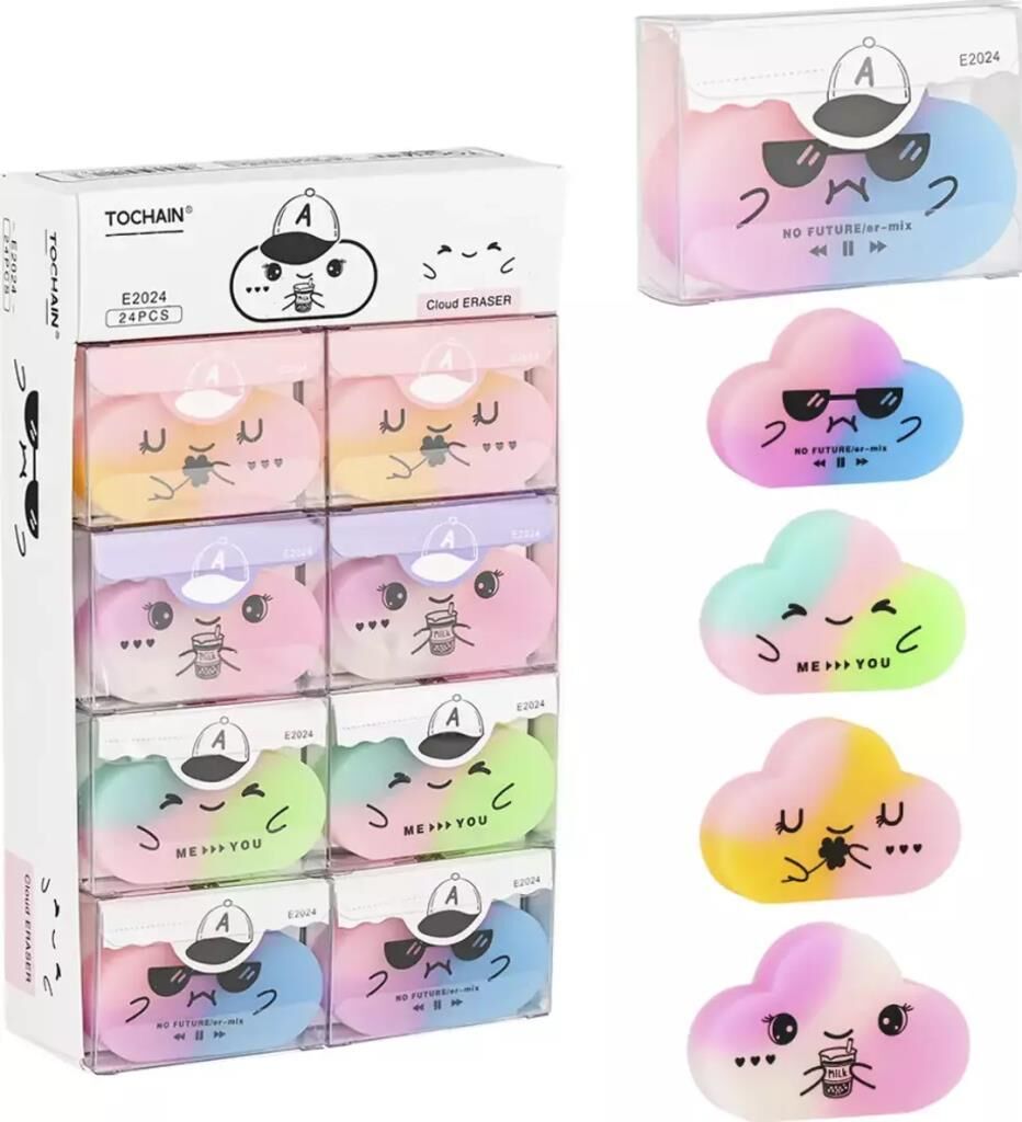 MIKRO E2024 RENKLI BULUT ECO PVC SILGI