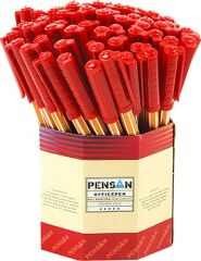 PENSAN TUKENMEZ KALEM KIRMIZI 60 LI (1010)