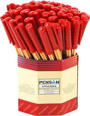 PENSAN TUKENMEZ KALEM KIRMIZI 60 LI (1010)