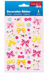 TANEX TNX-25158 PUFFY RENKLI KURDELE STICKER TEKLI