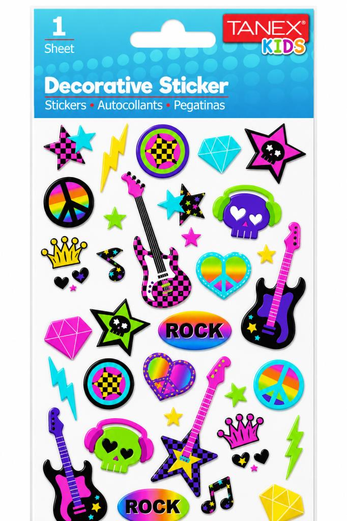 TANEX TNX-25063 PUFFY ROCK STICKER