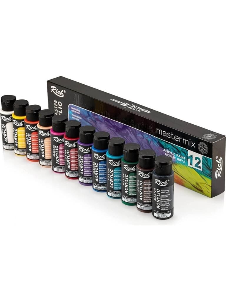 RICH AKRILIK BOYA MASTER-MIX 60cc 12 LI