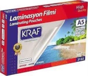 KRAF LAMINASYON FILMI PARLAK A5 100 Mic. 100 LU 21
