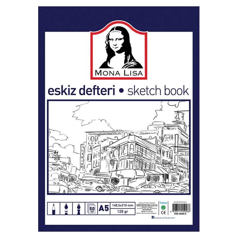 SUDOR DEFTER ESKIZ A5 50 yp.120 gr.(BN05-5)