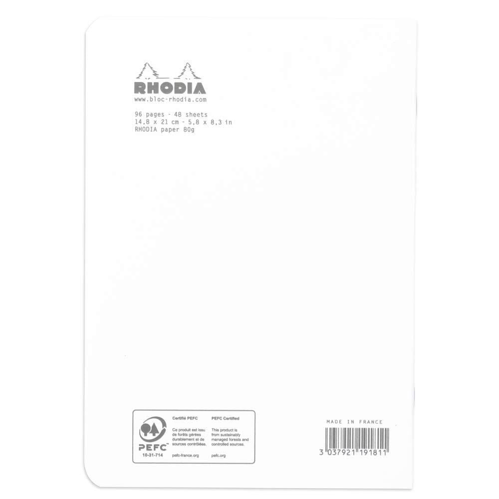 RHODIA BASIC A5 KARELI DEFTER BEYAZ KAPAK 48 YP.