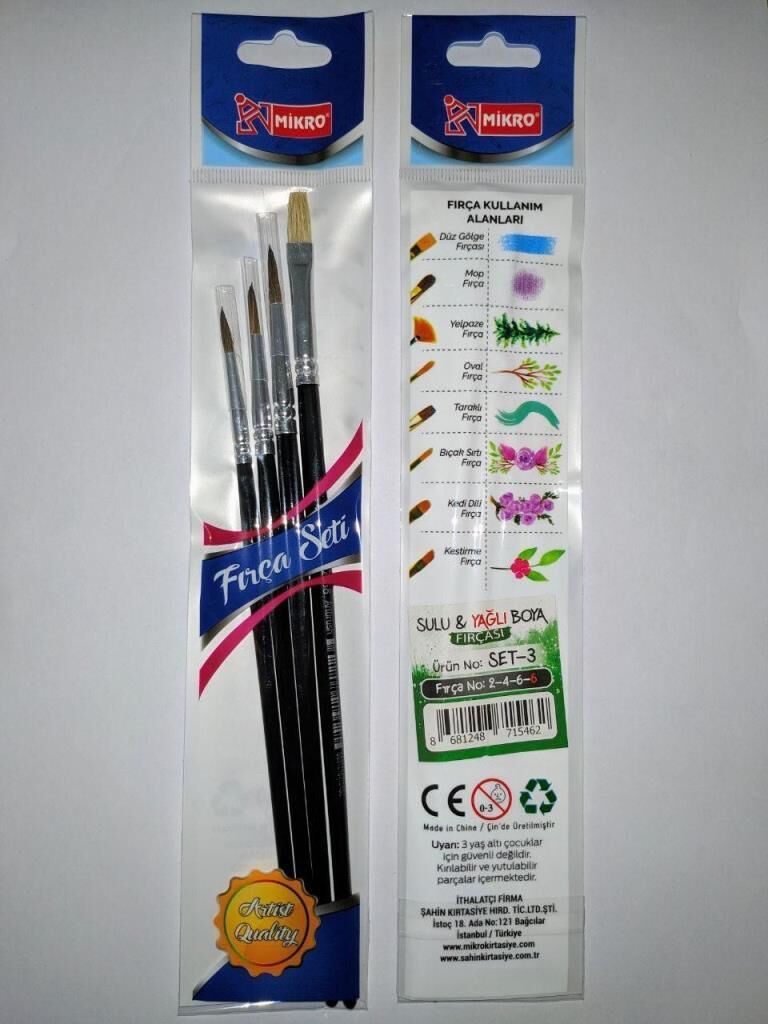 MIKRO ST. MF-SET-3 SULU VE YAGLI BOYA FIRC.2-4-6-6