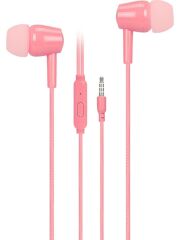 ASONIC AS1 MIKROFONLU KULAKLIK KULAK ICI PEMBE