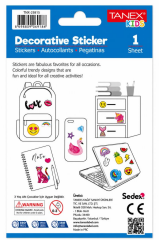 TANEX TNX-25815 PUFFY SEVIMLI KEDILER STICKER-1