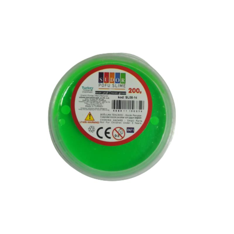 SUDOR SLIME 200 ML POFU FOSFORLU YESIL SL08-14