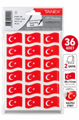 TANEX STICKER TURK BAYRAGI BYRK-108