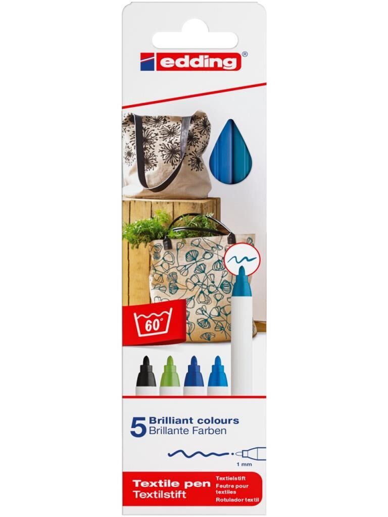 EDDING E-4600 T-SHIRT KALEMİ 5 LI COOL 099