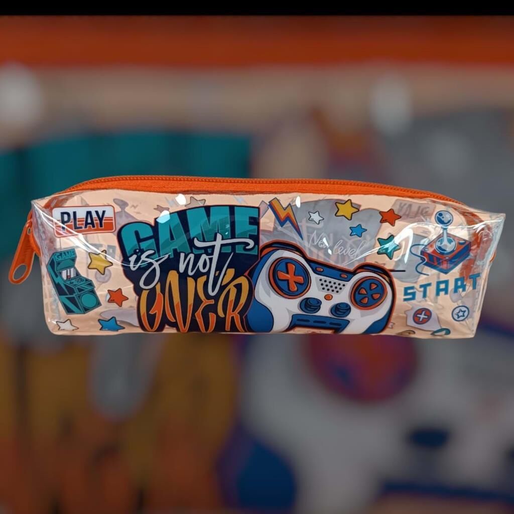 KALEM CANTASI MIKRO SEFFAF INCE DESENLI (S-04)