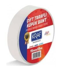 KRAF CIFT TARAFLI KOPUK BANT 15MMx5M 5015G