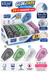 KRAF SERIT YAPISTIRICI GLUE TAPE 8mmX5m 24 LU 806G