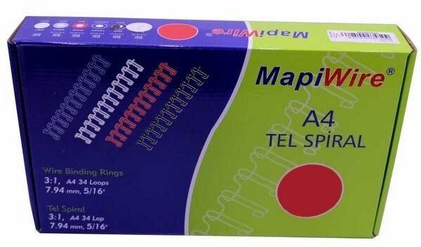 MAPI TEL SPIRAL 9/16 (90-120SYF) BEYAZ 50 LI
