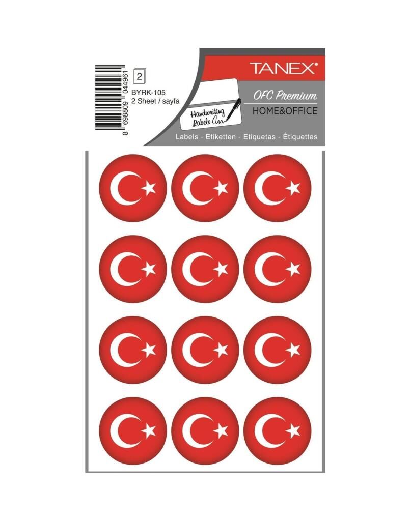 TANEX STICKER TURK BAYRAGI BYRK-105