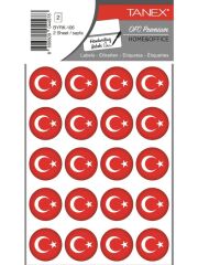 TANEX STICKER TURK BAYRAGI BYRK-106