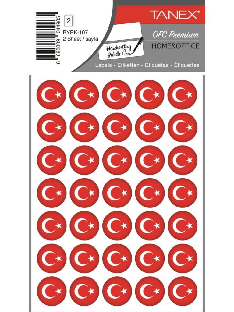 TANEX STICKER TURK BAYRAGI BYRK-107