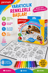 PENMARK BOYAMA HALISI+JUMBO KECELI KALEM 12LI HS50