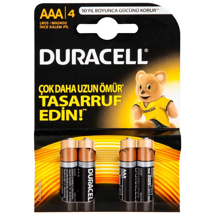 DURACELL INCE KALEM PIL (AAA) 4 LU (75062657)