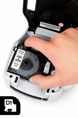 DYMO ETIKET MAK.SER.D1 19mmx7m SEFFAF/SIYAH(45800)