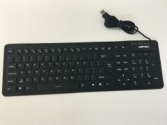 KOTON KLAVYE  KATLANABILIR SIYAH USB KABLOLU