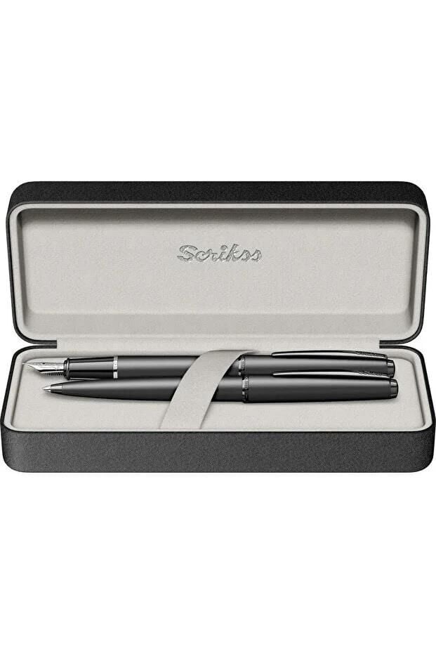 SCRIKSS DOLMAKALEM + TUKENMEZ KALEM MAT SIYAH 78MB