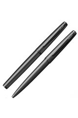 Scrikss Metropolis 78MB Dolma Kalem & Tükenmez Kalem Takımı – M Uç Mat Siyah | OfficeMate