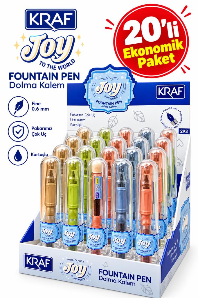 KRAF DOLMA KALEM JOY KARTUSLU 20 LI KUTU (293)