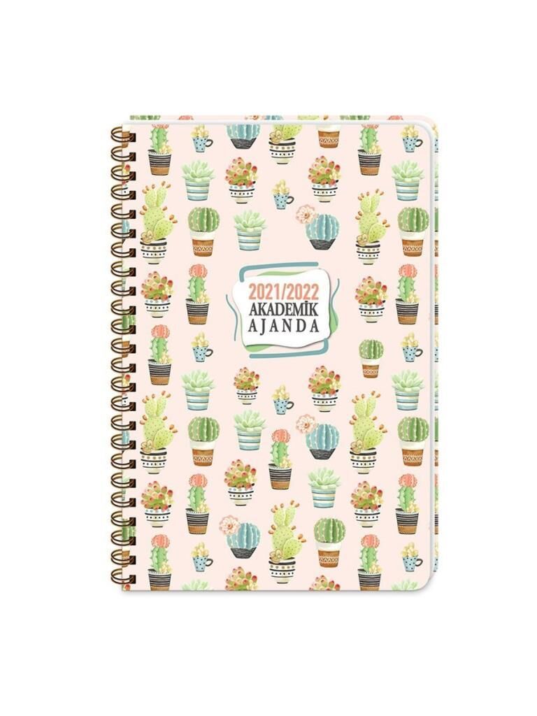KESKIN AKADEMIK AJANDA 17x24 SPR.CACTUS