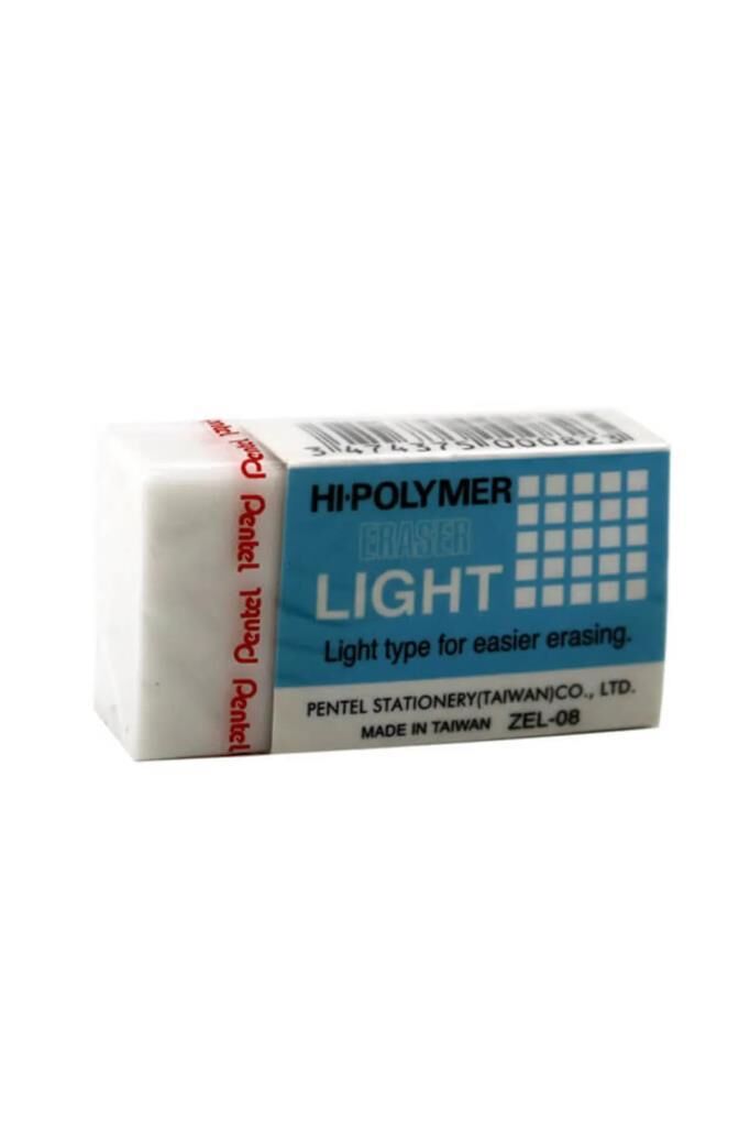 PENTEL SILGI HI-POLYMER ZEL-08 LIGHT BEYAZ ORTA